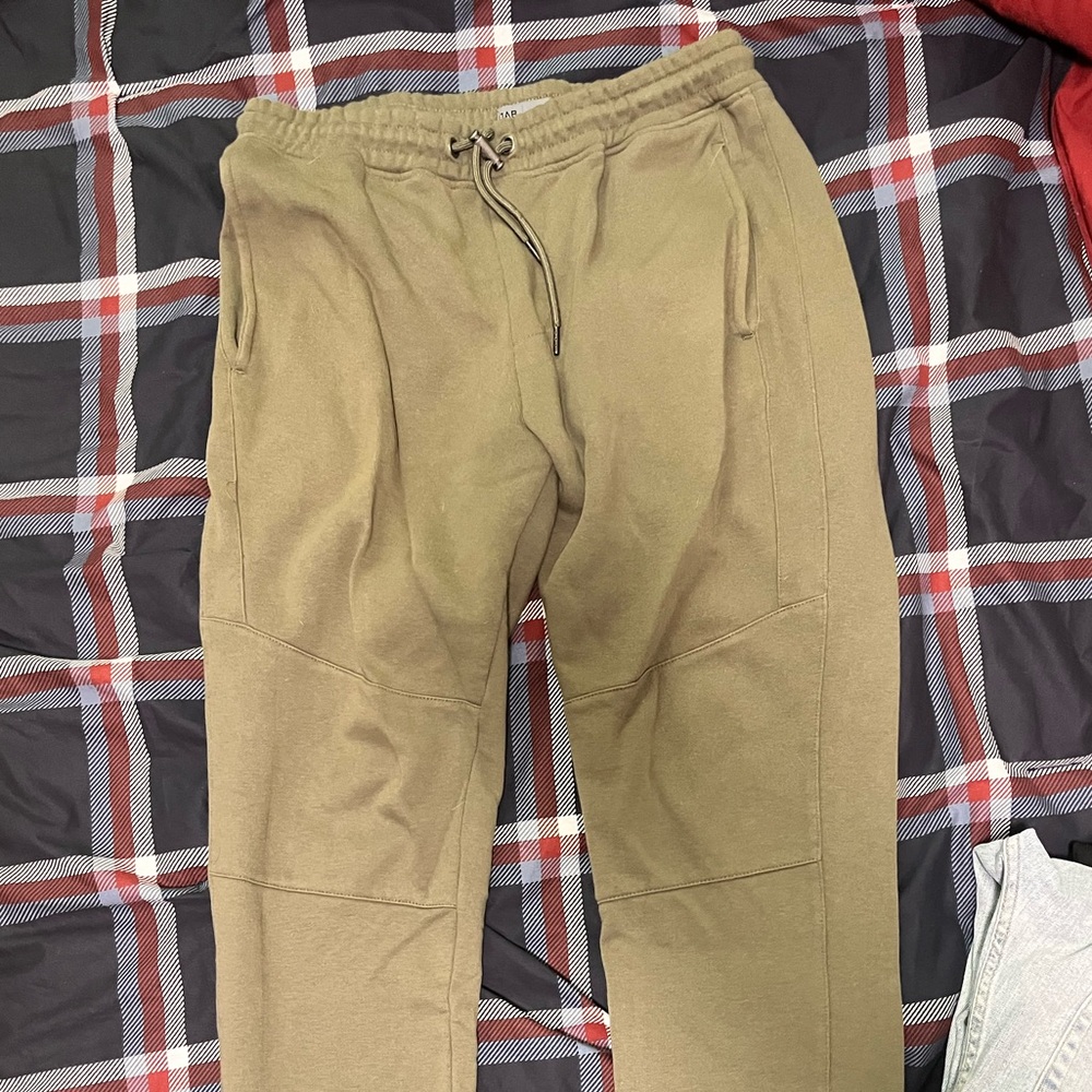 Olive green sweatpants